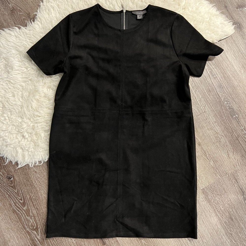 NWOT Primark Black Suede Short Sleeve Dress Sz 10